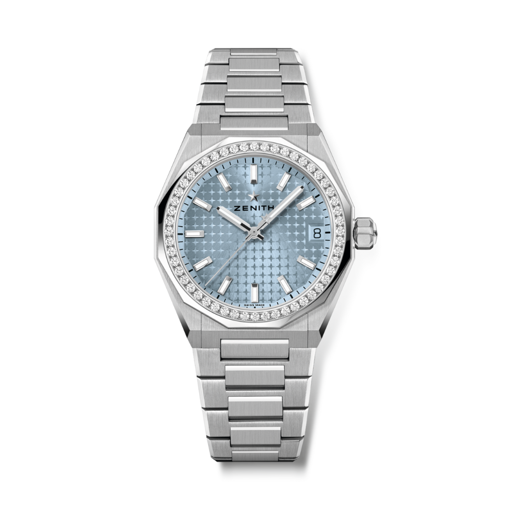 Zenith DEFY SKYLINE 36 mm Ice Blue Dial with Diamonds Stainless Steel Bracelet 16.9400.670/15.I001
