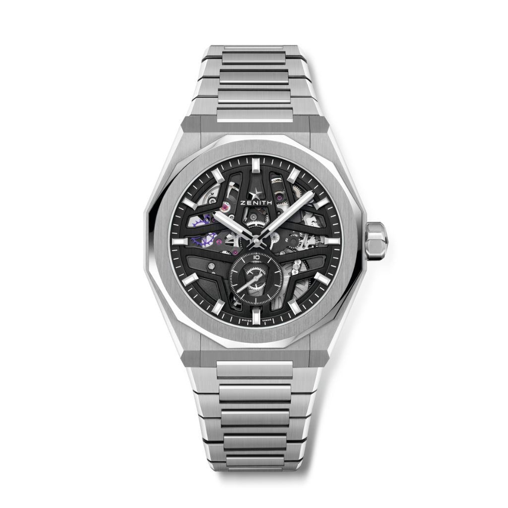 Zenith DEFY Skyline Skeleton 41 mm Black Dial Stainless Steel Bracelet 03.9300.3620/78.I001