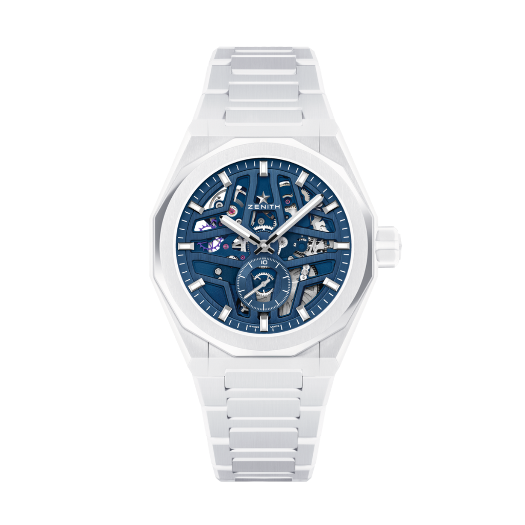 Zenith DEFY Skyline Skeleton White Ceramic 41 mm Blue Dial White Ceramic Bracelet 49.9301.3620/79.I001