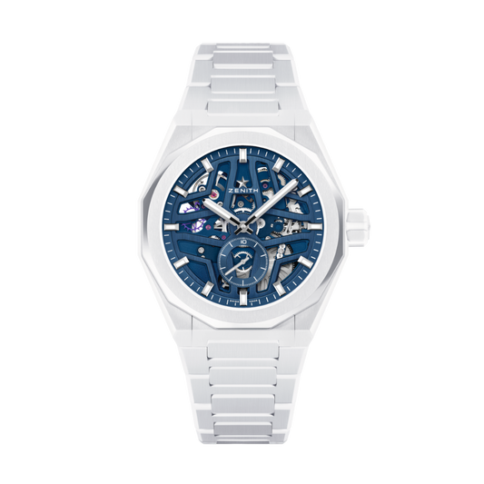 Zenith DEFY Skyline Skeleton White Ceramic 41 mm Blue Dial White Ceramic Bracelet 49.9301.3620/79.I001