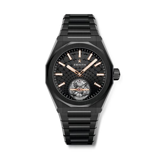 Zenith DEFY SKYLINE TOURBILLON 41 mm Black Dial Black Ceramic Bracelet 49.9300.3630/21.I001