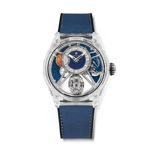 Zenith DEFY ZERO G 46 mm Transparent Dial Sapphire Rubber Strap 04.9000.8812/00.R920