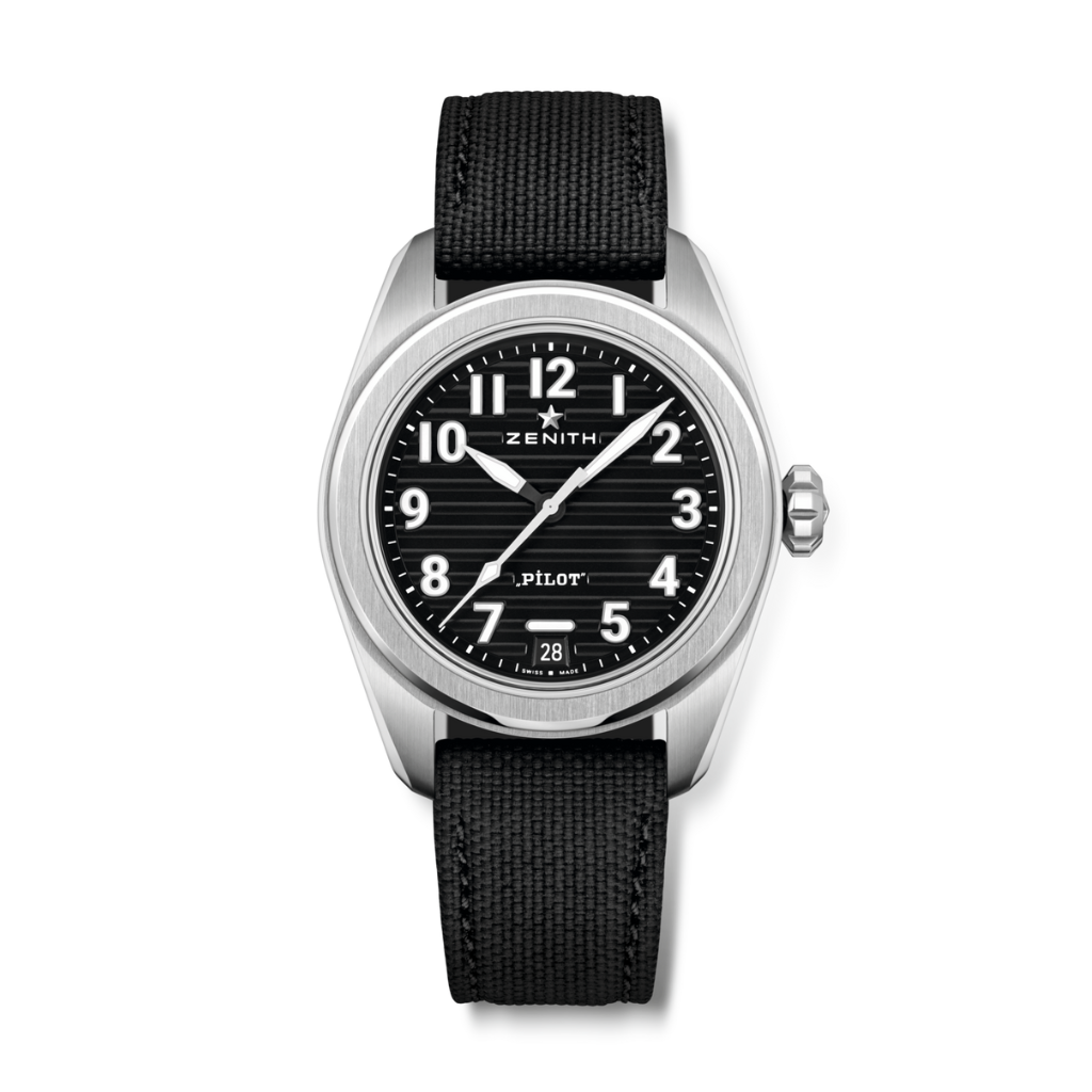 Zenith PILOT Automatic 40 mm Black Dial Stainless Steel Rubber Strap 03.4000.3620/21.I001