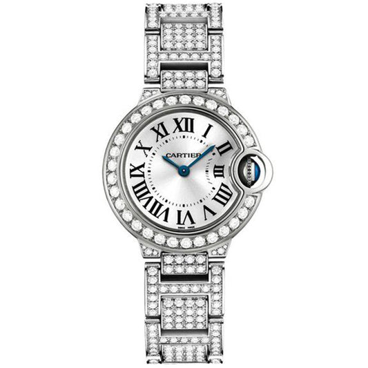Cartier Ballon Bleu De Cartier 28mm Quartz WE9003ZA Silver Dial
