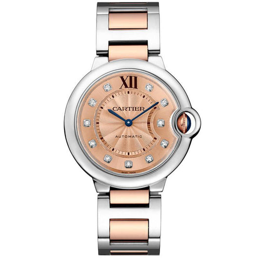 Cartier Ballon Bleu De Cartier 36mm WE902054 Rose Gold Diamond Dial