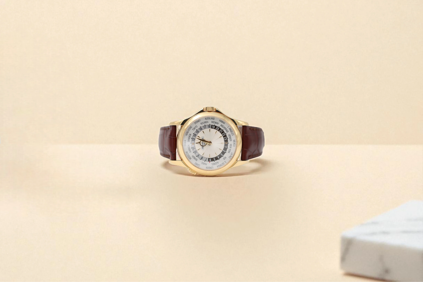 Patek Philippe - World Time - Silver Dial - 5130J-001