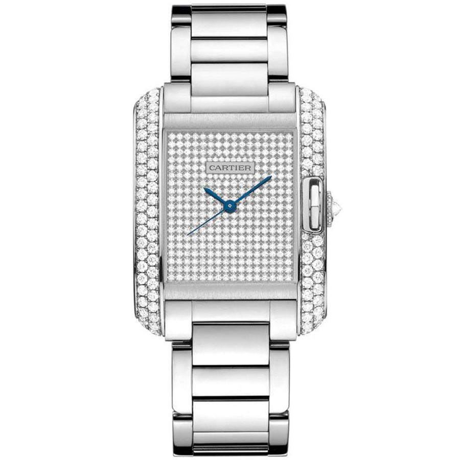 Cartier Tank Anglaise 39mm WT100011 Diamond Dial