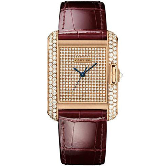 Cartier Tank Anglaise 39mm WT100019 Diamond Dial